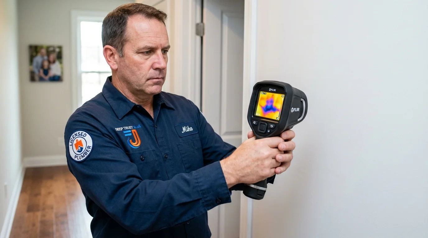 Thermal imaging leak detection by Johns Plumbing LLC in Linn